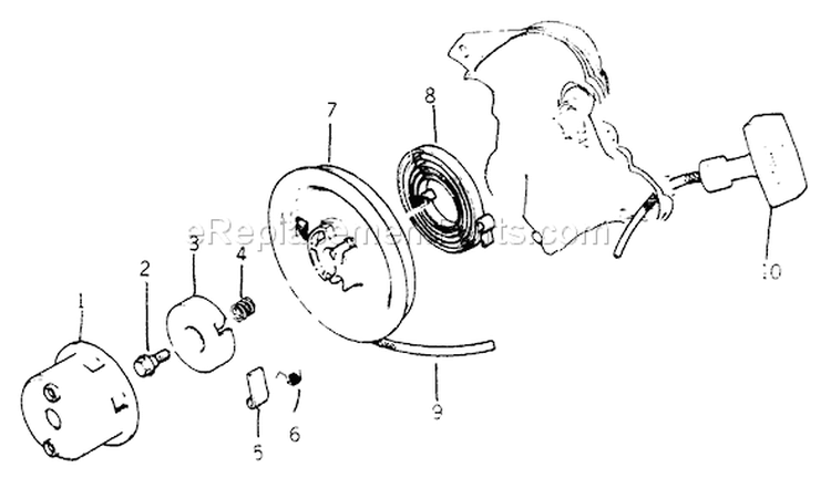 Page D Diagram and Parts List for  Briggs and Stratton Generator